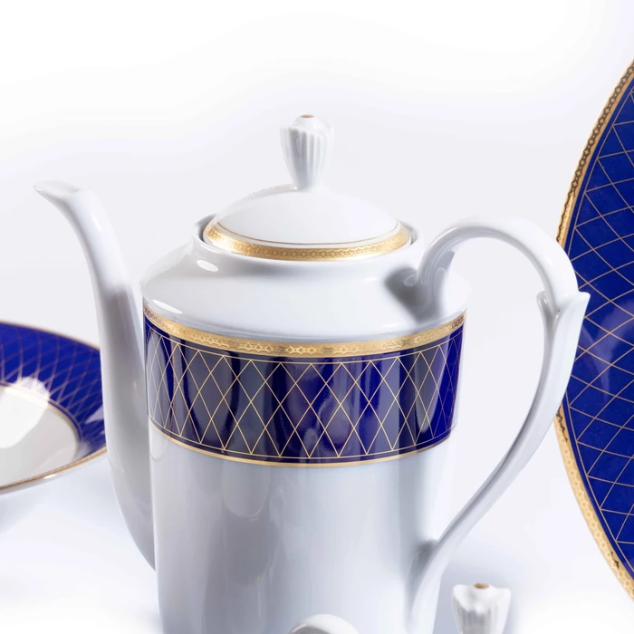Cobalt Royal / Coffe  Set 15 pjesë / 6 përsona