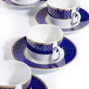 Cobalt Royal Porcelain Coffee Set 12 Pjesë
